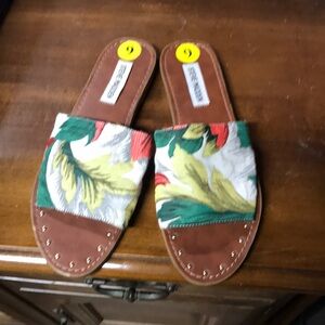 Steve Madden Floral Slides, sandals